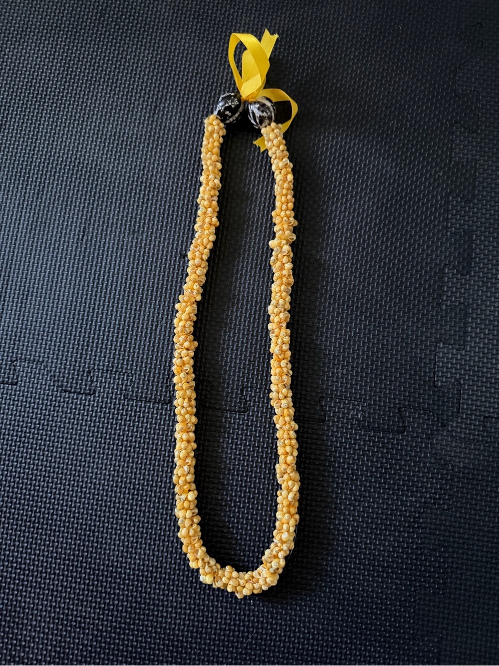 Handcrafted Yellow Shell Lei/Necklace - Authentic from Lahaina, HI